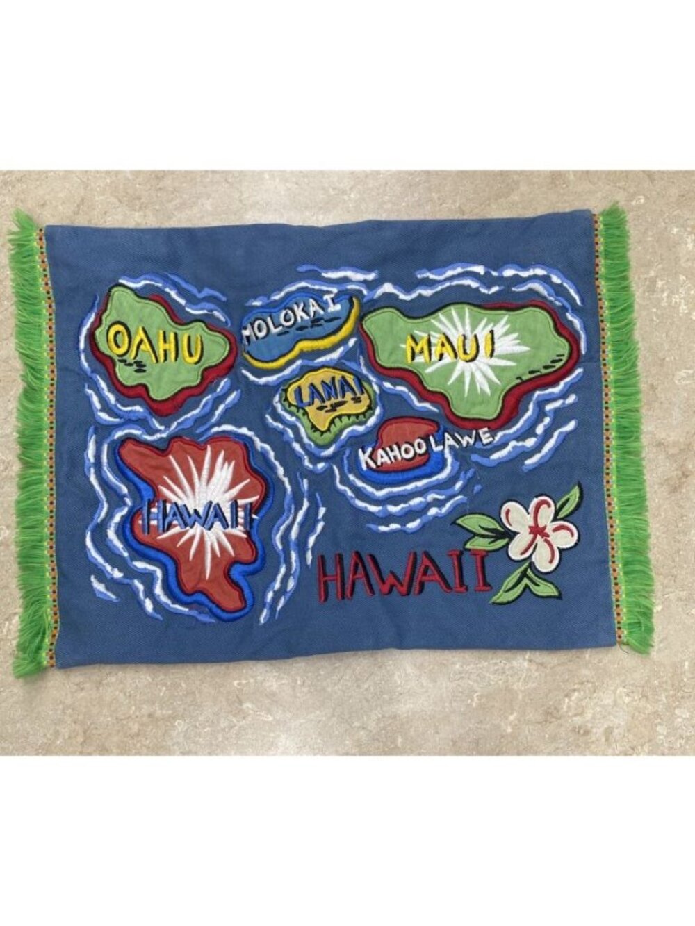 Dean Miller Surf Bedding Accent Pillow Cover Hawaiian Islands READ